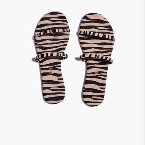 Tkees Animal Print Gemma Leather Sandals